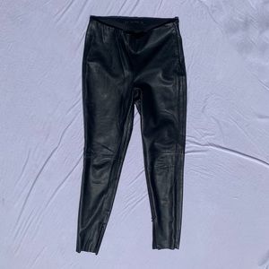 Zara faux leather leggings